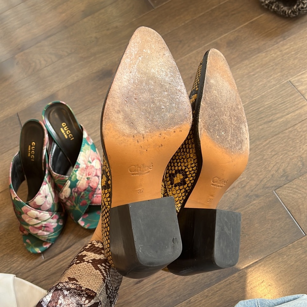 Chloe Python Ankle Boots - image 2